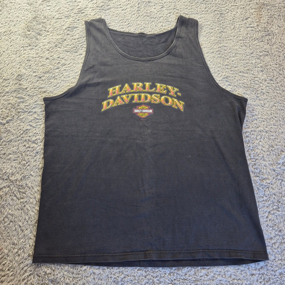 Harley-Davidson Savannah Georgia Tank Top Mens XL Biker Vtg Americana SEE PICS